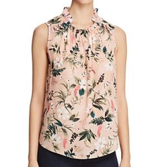 Kate Spade Botanical Ruffle Shell Top - Picture 3 of 8
